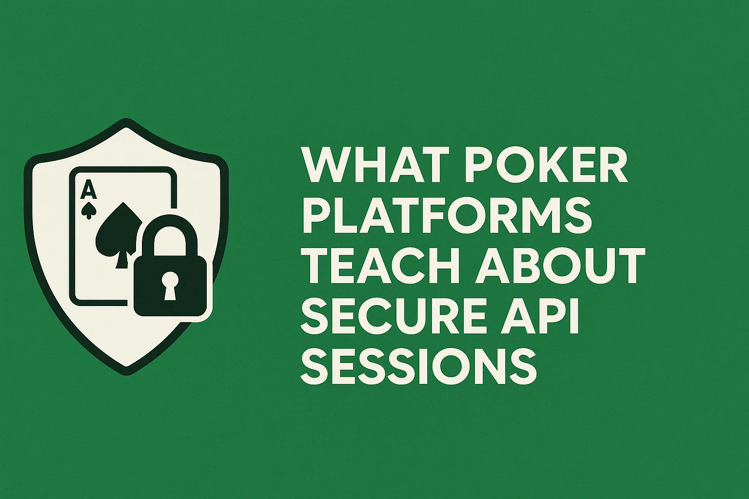 What Poker Platforms Teach About Secure API Sessions
