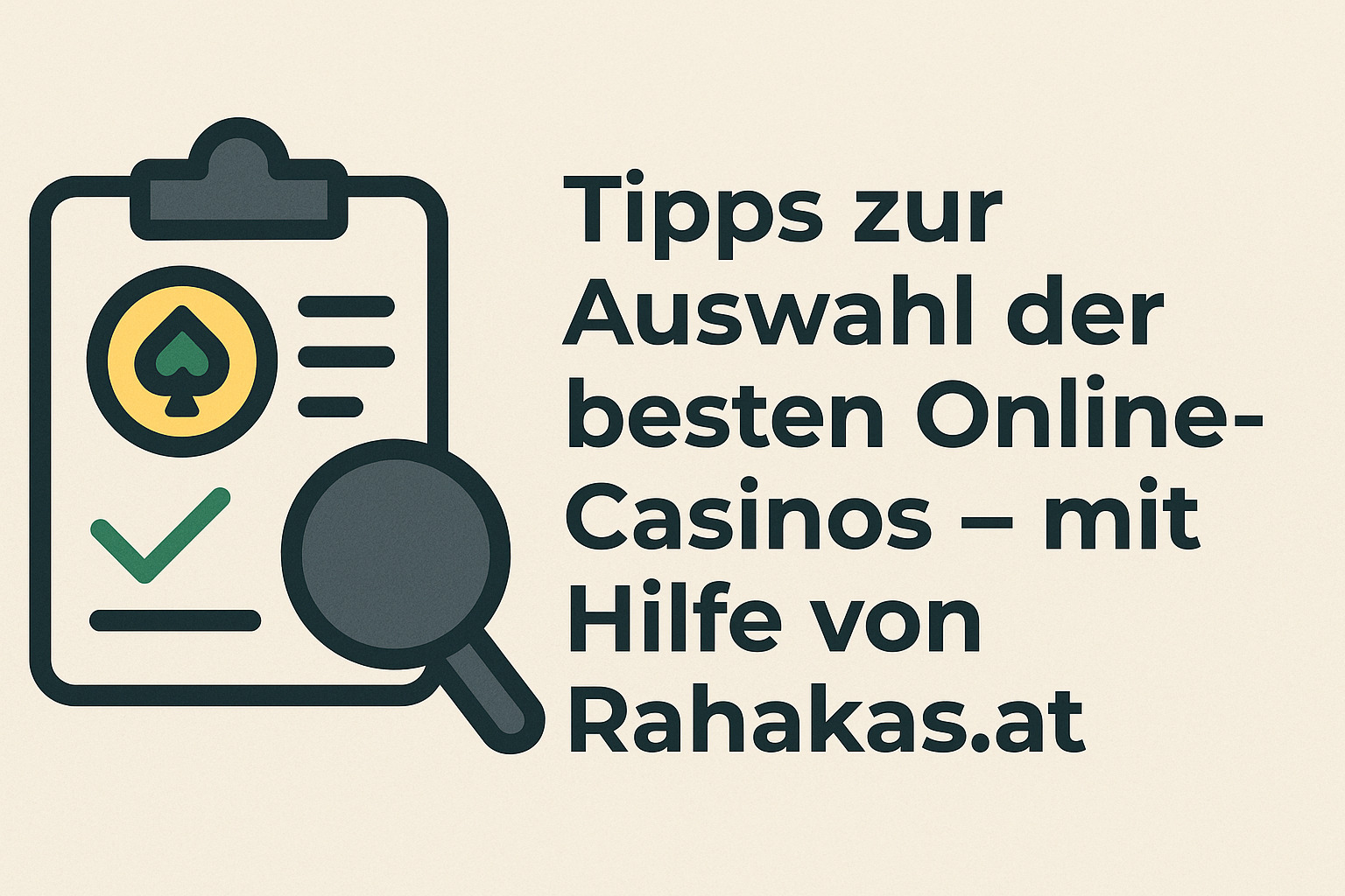 Tipps zur Auswahl der besten Online-Casinos – mit Hilfe von Rahakas.at